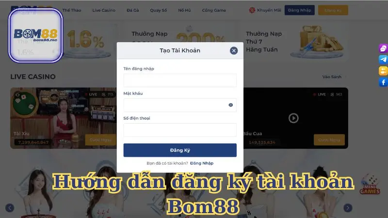 Hướng Dẫn Chi Tiết Từng Bước Đăng Ký Tài Khoản Bom88 2 Hướng Dẫn Chi Tiết Từng Bước Quy Trình Đăng Ký Tài Khoản Bom88